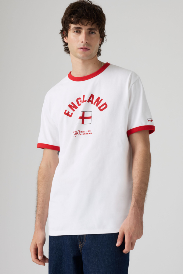 Levi's England Ringer T shirt voor heren - Men's - M -