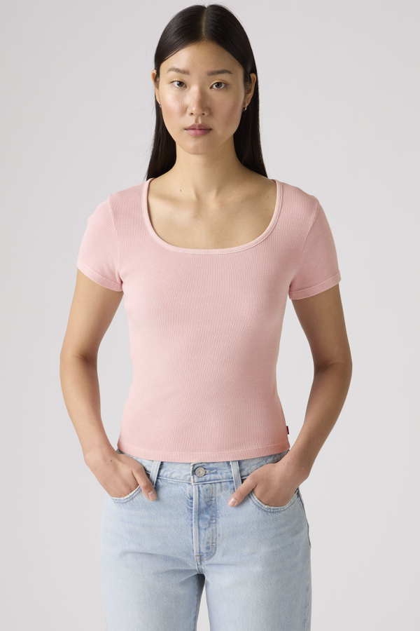 Levi's Essential Square Neck T shirt - Women's - L -