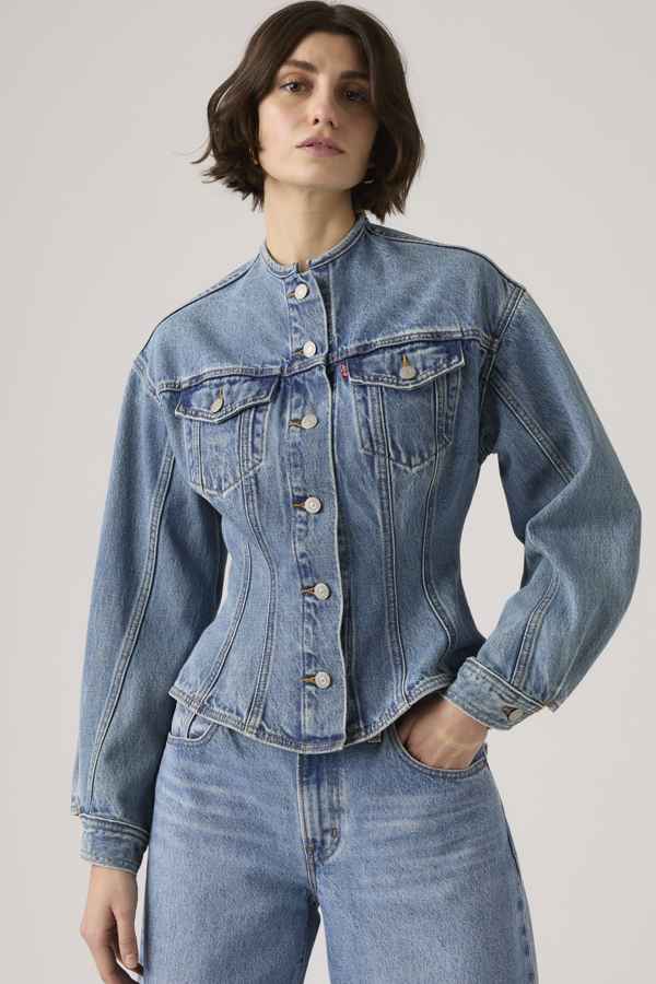 Levi's Sculpted Trucker Jacket - Women's - L -