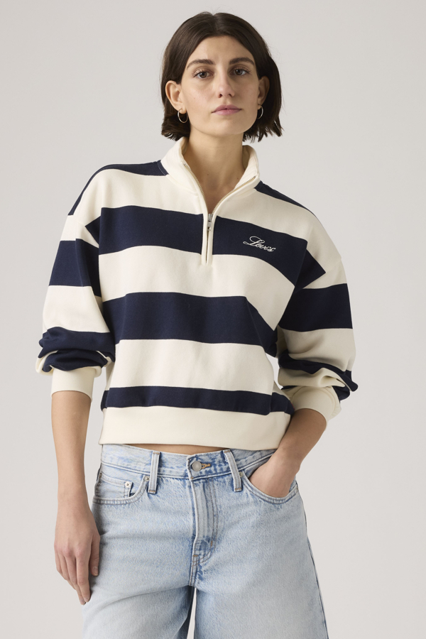 Levi's Everyday sweatshirt met kwartrits en print - Women's - XS -