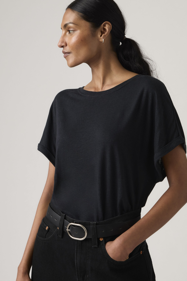 Levi's Lori linnen T shirt met vleermuismouwen - Women's - S -