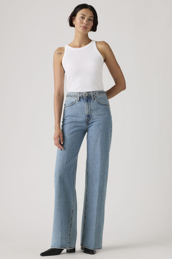 Levi's Ribcage Wide Leg jeans met riem - Women's - 27X34 -