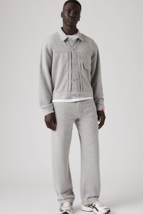 Levi's x Beams x Loopwheeler Super Wide broek voor heren - Men's - 32X32 - Grijs / X Beams Lw Grey