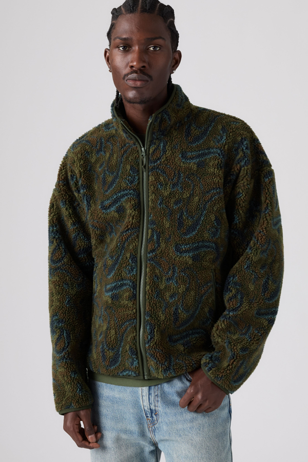 Levi's Nolan Sherpa Full Zip Sweater - Men's - M -