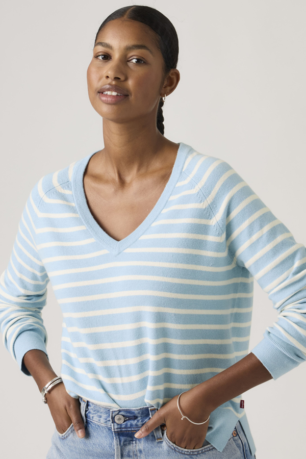 Levi's Superzachte sweatertrui met V hals - Women's - S -