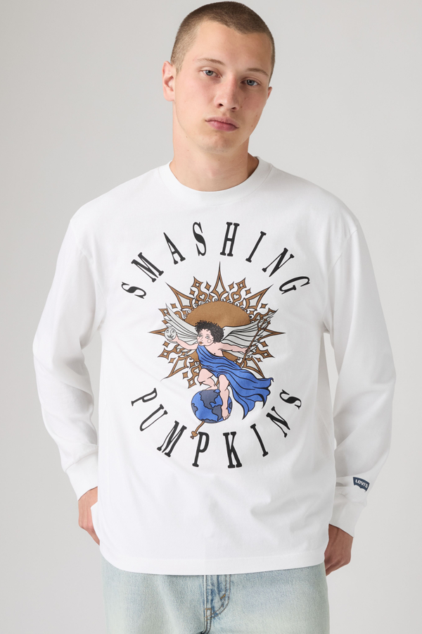 Levi's Smashing Pumpkins Band T shirt met lange mouwen - Men's - M -