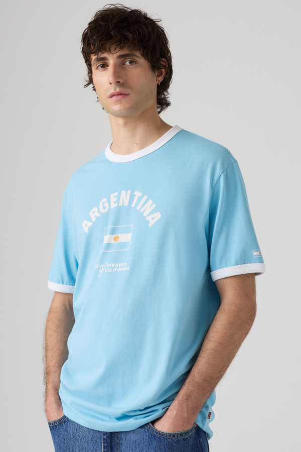 Levi's Argentina Ringer T shirt voor heren - Men's - L -