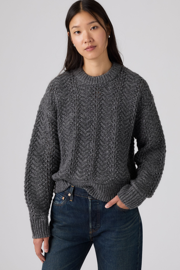 Levi's Charlotte Pointelle Crewneck Sweater - Women's - S -