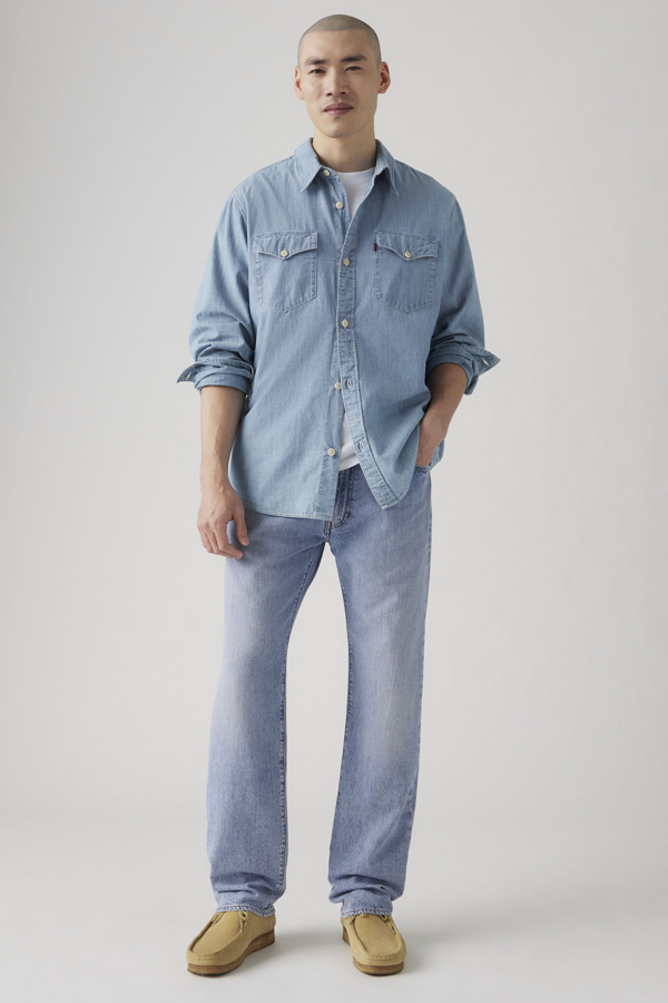 Levi's 555 Relaxed Straight Lightweight Linen+ Denim jeans - Men's - 34X34 -