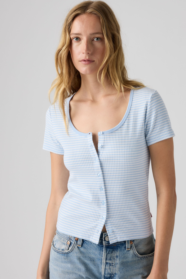 Levi's Austen Button Up Short Sleeve Top - Women's - XS -