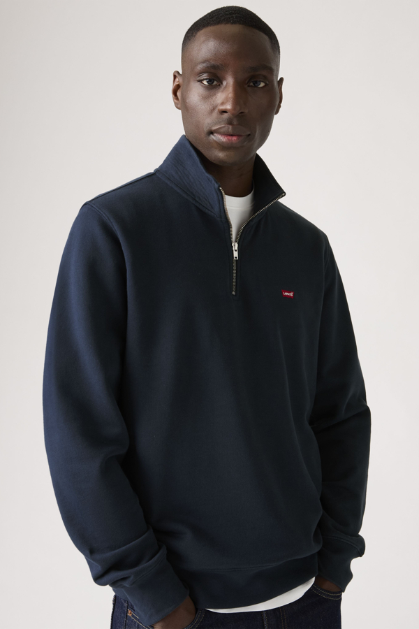 Levi's Original Housemark trui met kwartrits - unisex - S -