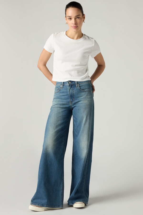 Levi's 728 High Rise Lightweight jeans met wijde pijpen - Women's - 29X30 -