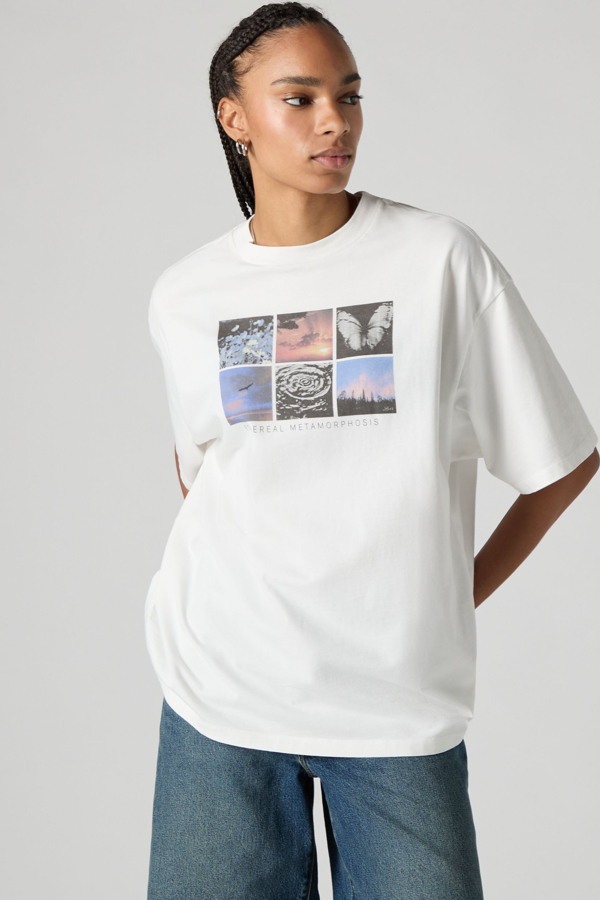 Levi's Short Stack T shirt met print - Women's - M -