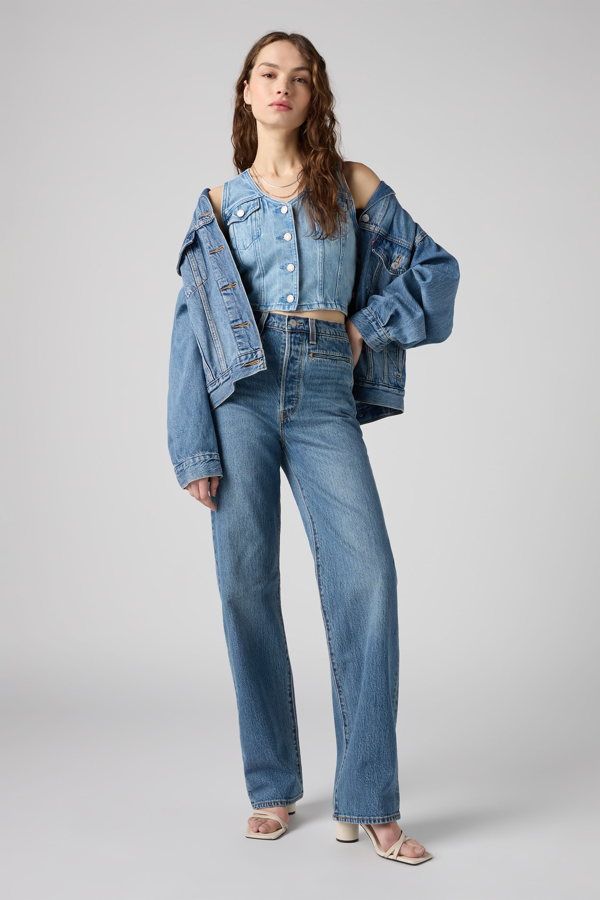 Levi's Ribcage Full Length Western Jeans - Women's - 25X30 -