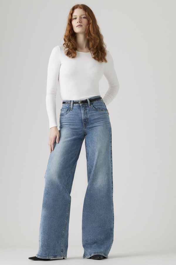 Levi's 728 High Rise Wide Leg Jeans - Women's - 28X34 -