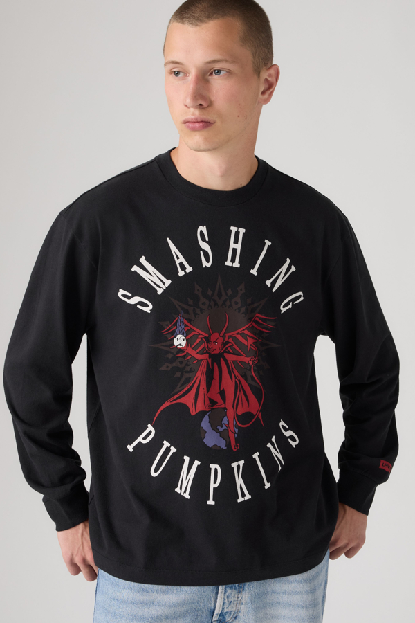 Levi's Smashing Pumpkins Band T shirt met lange mouwen - Men's - M -