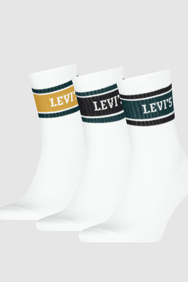 Levi's Short Cut Collegiate Socks 3 pack - Women's - 43 -