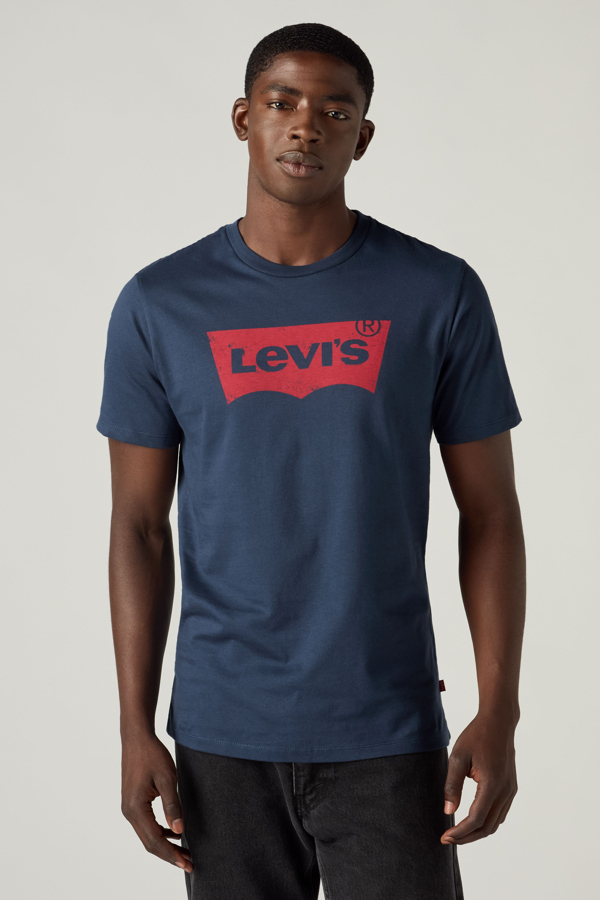 Levi's Graphic T shirt met inzetstuk aan hals - Men's - S -