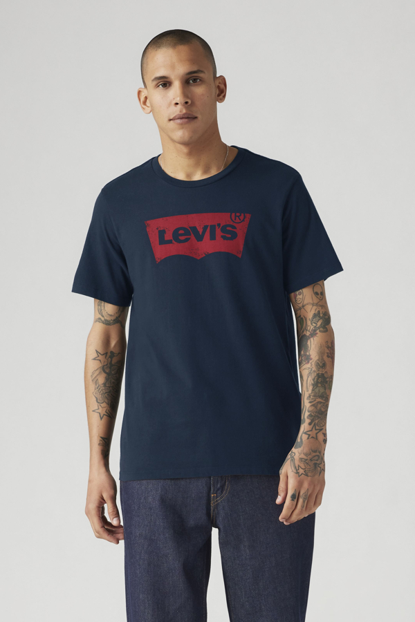 Levi's Graphic T shirt met inzetstuk aan hals - Men's - XS -