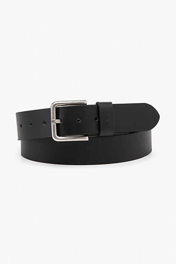 Cinturón de hebilla cuadrada - Hombre - 105 - Negro / Regular Black