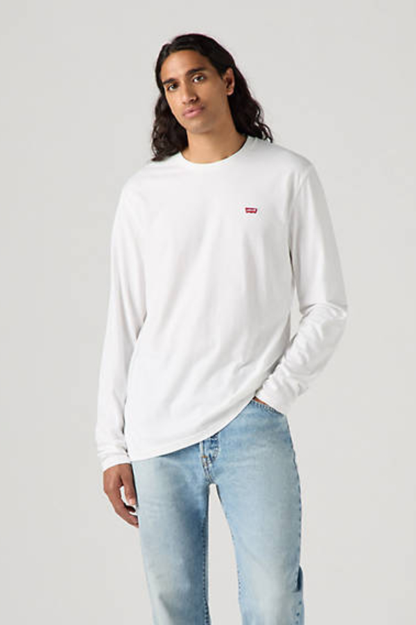 Camiseta clásica de manga larga Housemark - Hombre - S - Blanco / White +