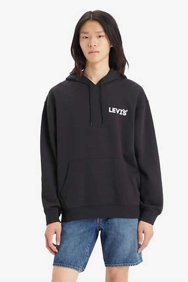 Sudadera estampada con capucha de fit relajado - Hombre - S - Negro / Ssnl Headline Logo Po Caviar