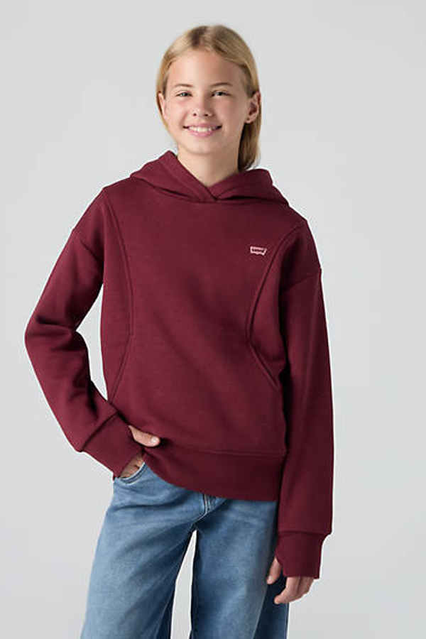 Sudadera con capucha Batwing Patch para adolescentes - Chicas - 14A - Marrón / Chocolate Truffle