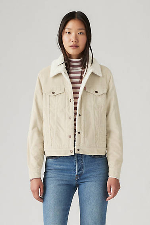Trucker Jacket Original Sherpa - Mujer - XS - Blanco / Egret