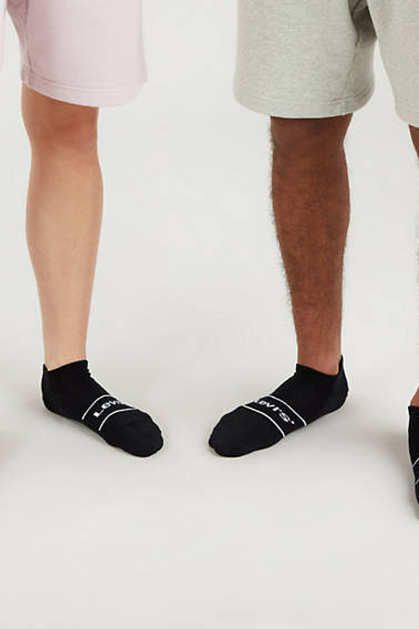 Calcetines de deporte de altura baja Levi's: paquete de 2 - Hombre - 35 - Negro / Black