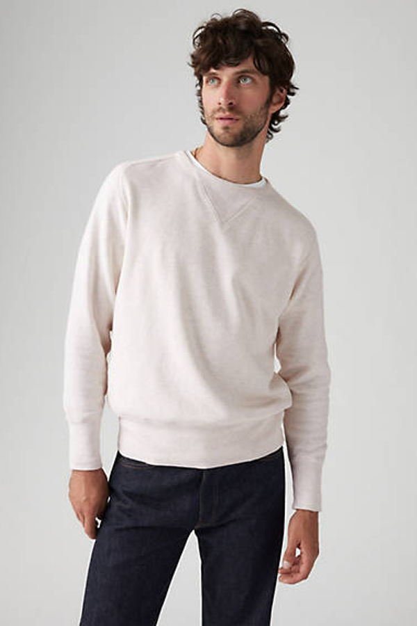 Sudadera Levi's Vintage Clothing Bay Meadows - Hombre - XL - Blanco / Oatmeal Mele