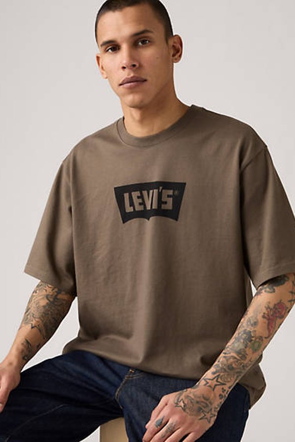 Camiseta de media manga - Hombre - L - Verde / Vintage Batwing Khaki Green