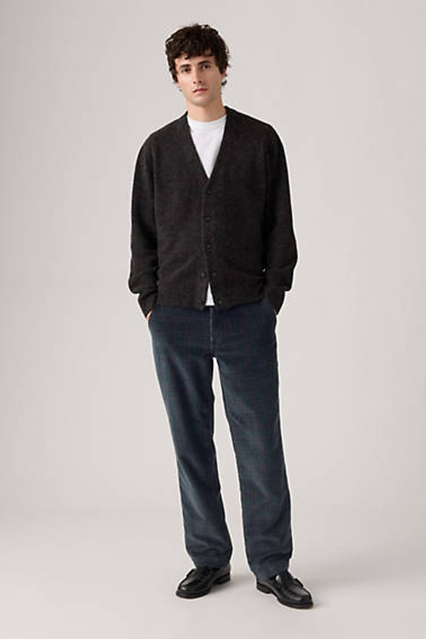 Chinos de pana XX Authentic Relaxed - Hombre - 38X34 - Negro / Miles Plaid Mtt 8W Cord