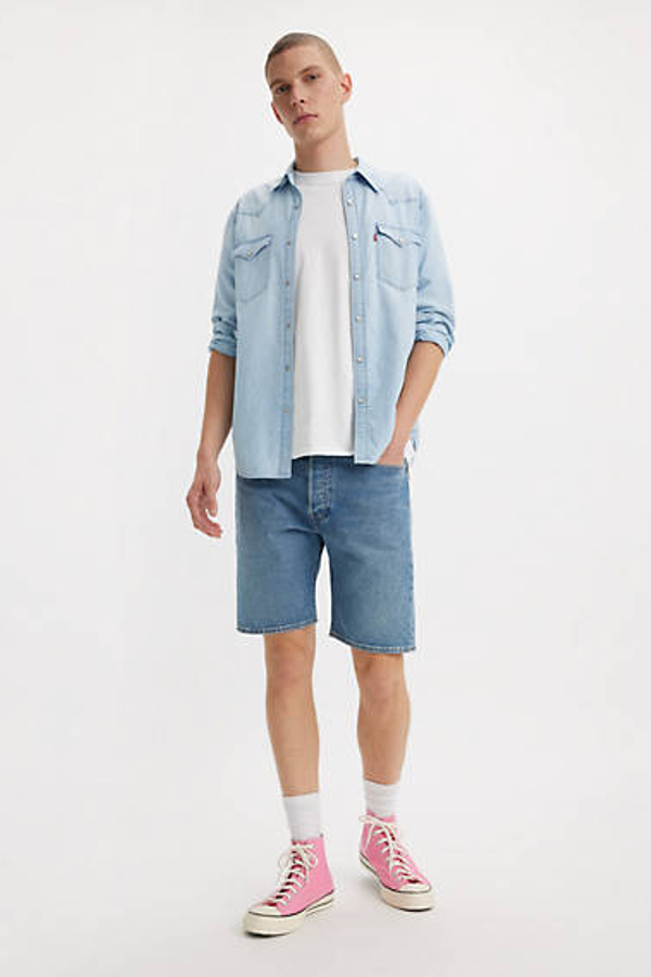 Shorts 501 Original - Hombre - 32X9 - Azul / 9Am On Battery Short