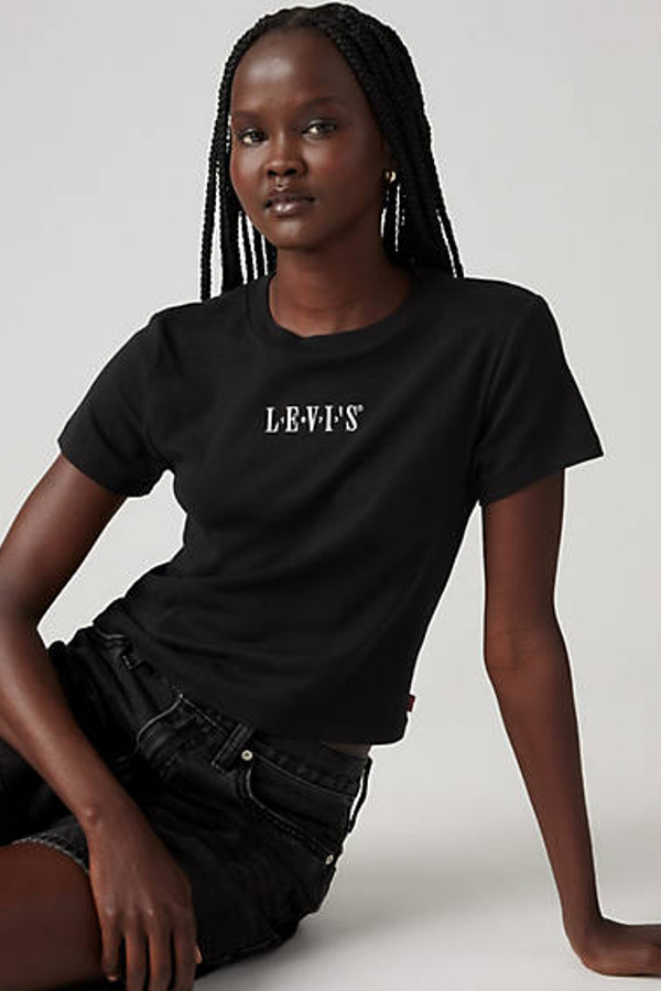 Camiseta Graphic Essential Sporty - Mujer - S - Negro / Caviar