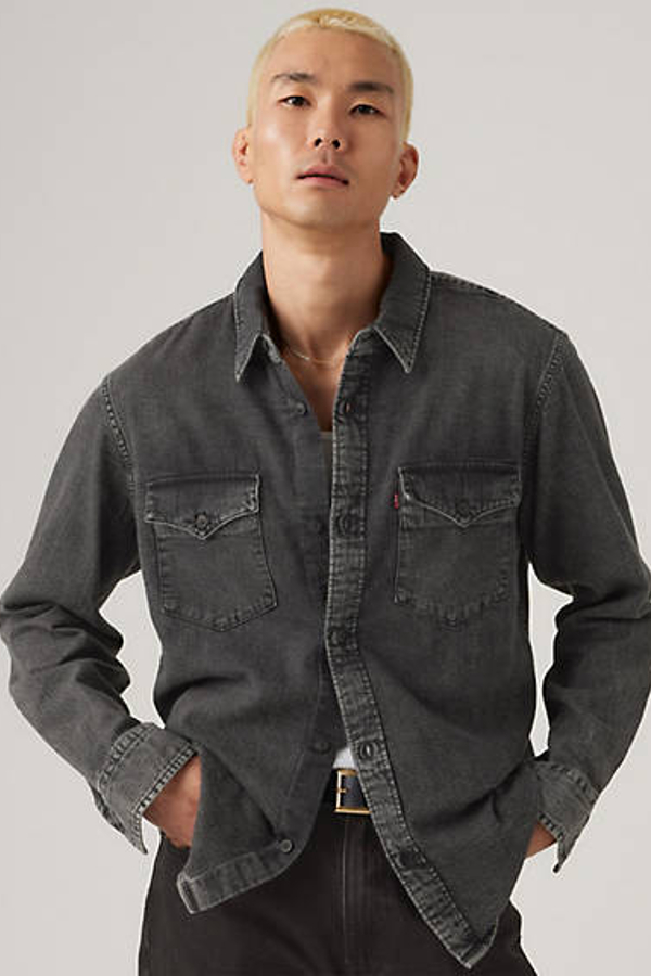 Camisa Western Relaxed - Hombre - L - Negro / Night Shadow Black Wash