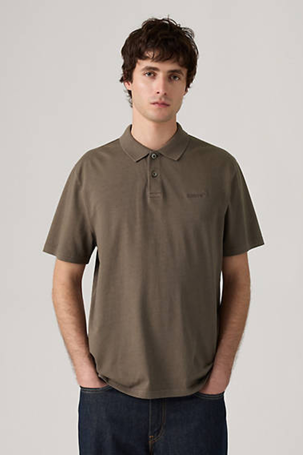 Polo Authentic - Hombre - L - Marrón / Garment Dye H225 Maitake Brown