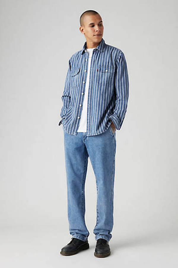 Pantalones XX Chino Authentic Relaxed Lightweight - Hombre - 31X34 - Azul / Quarter Past Mid Wash
