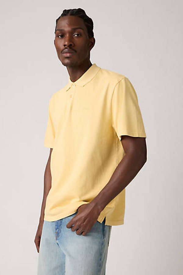 Polo Authentic - Hombre - L - Amarillo / Garment Dye Straw