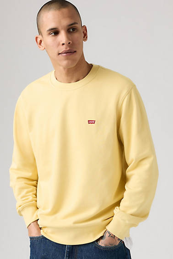 Sudadera de cuello redondo Original Housemark - Hombre - XL - Amarillo / Straw French Terry