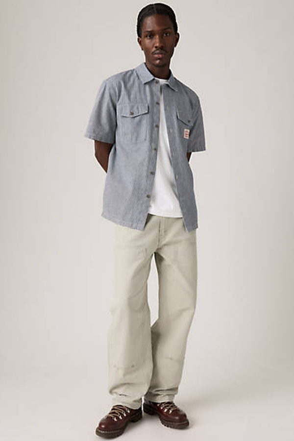 568 Loose Straight Double Knee Carpenter - Hombre - 29X32 - Gris / Clay London Fog Dbl Knee