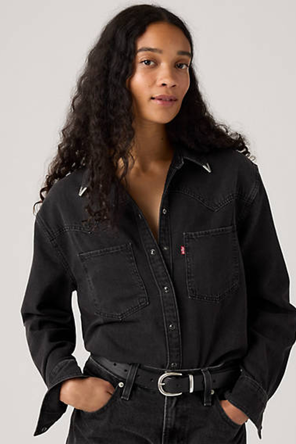 Camisa Western Teodora - Mujer - XS - Negro / Western Wildside