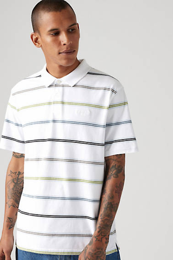 Polo Authentic - Hombre - XS - Multicolor / Rowan Stripe Bright White