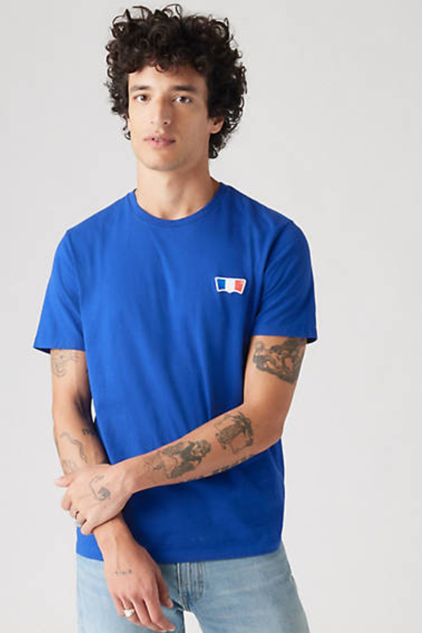 Camiseta Housemark Original Levi's for Pari's - Hombre - XS - Azul / Surf Blue Jersey