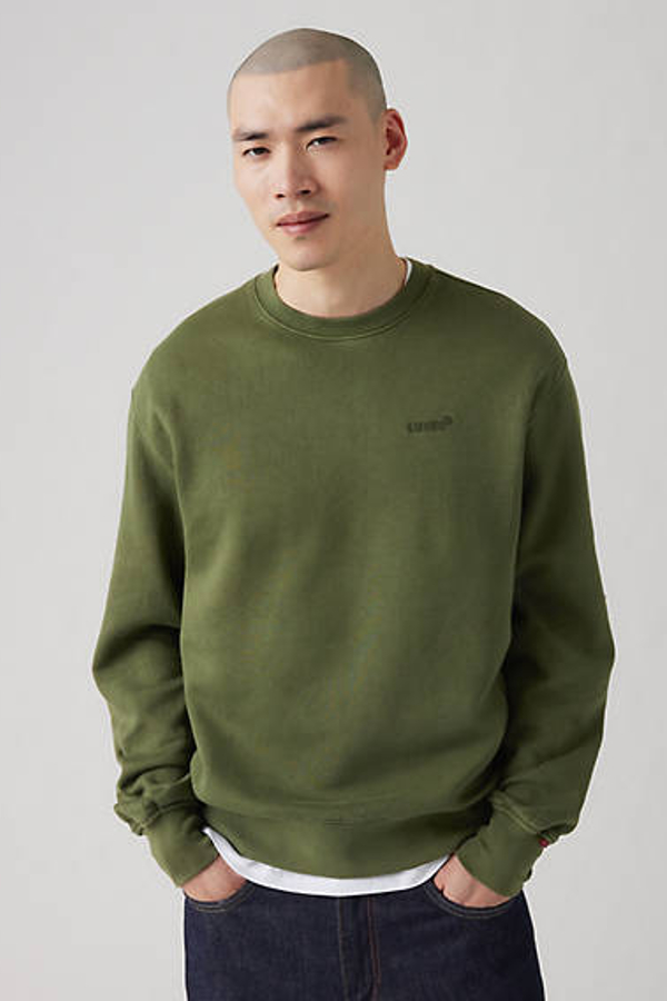 Sudadera de cuello redondo Authentic - Hombre - XS - Verde / Garment Dye Kombu Green