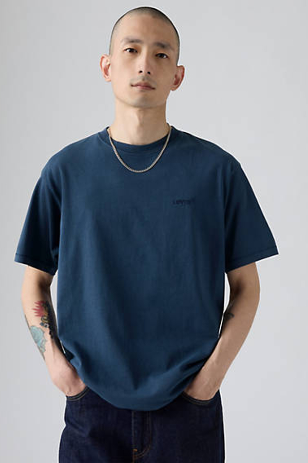 Camiseta vintage Red Tab - Hombre - 2XL - Azul / Dress Blues Garment Dye Dress Blues
