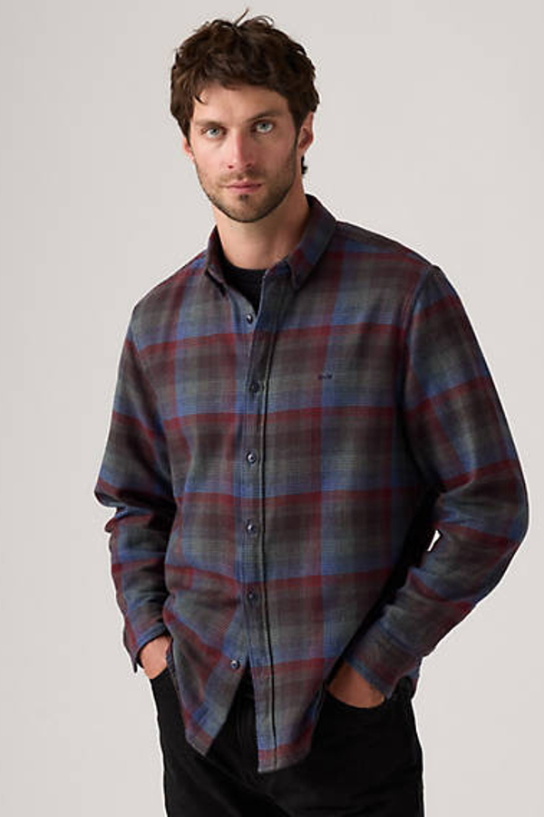 Camisa de botones Authentic - Hombre - XL - Multicolor / Bennett Plaid Navy Blazer