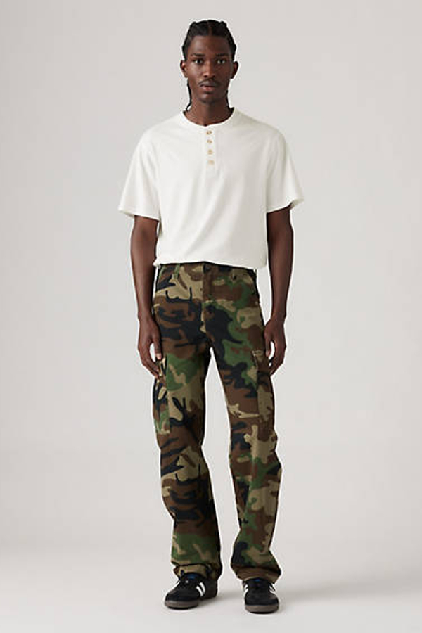 Pantalones rectos XX Cargo - Hombre - 33X34 - Multicolor / Phalarope Camo Demitasse S Twll