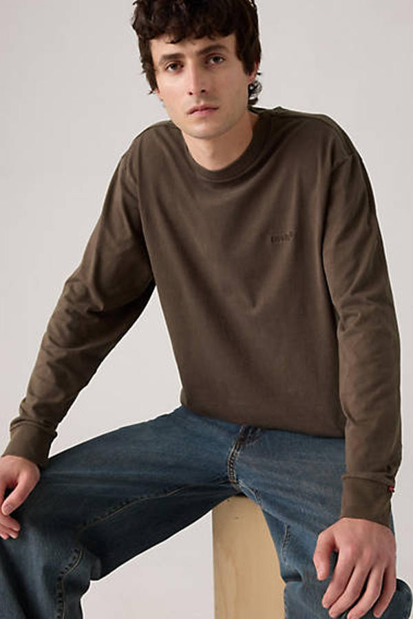 Camiseta de manga larga Authentic - Hombre - XL - Marrón / Garment Dye Bracken