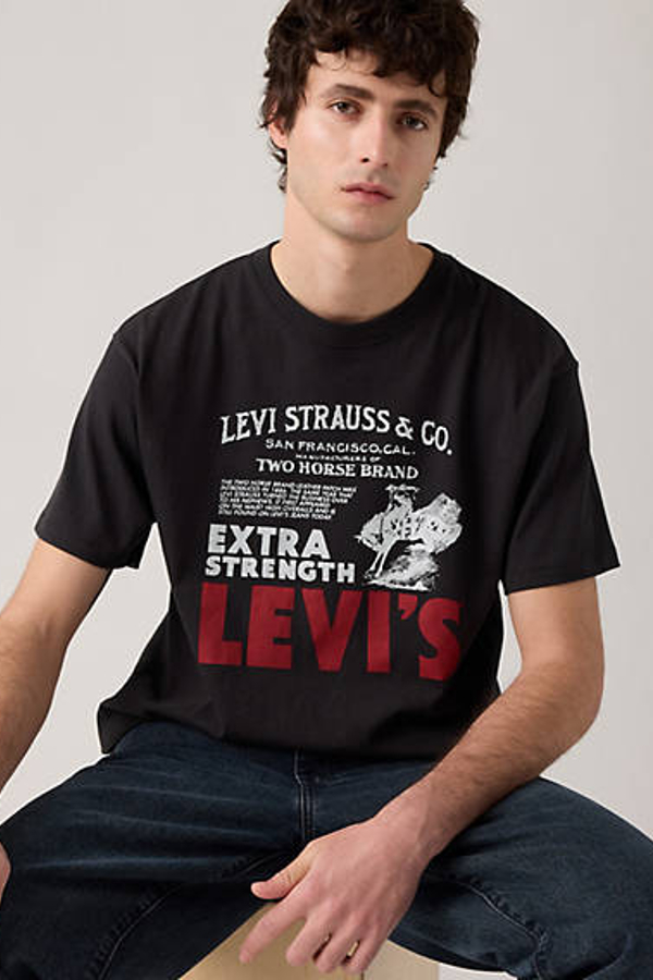 Camiseta Graphic Vintage Fit - Hombre - S - Negro / Archival Poster 1 Jet Black