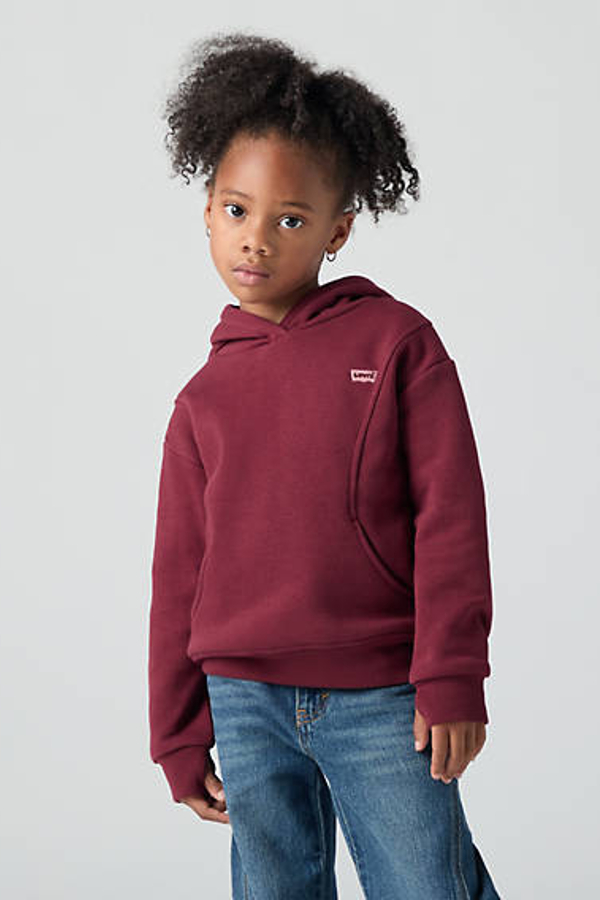 Sudadera con capucha Batwing Patch infantil - Chicas - 3A - Marrón / Chocolate Truffle